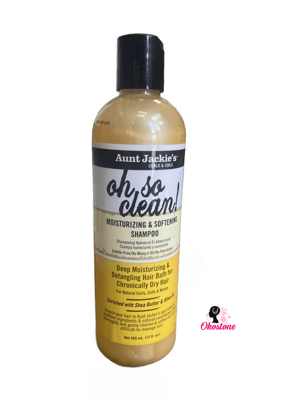 Aunt Jackie's oh so clean moisturizing and softening shampoo 12 oz