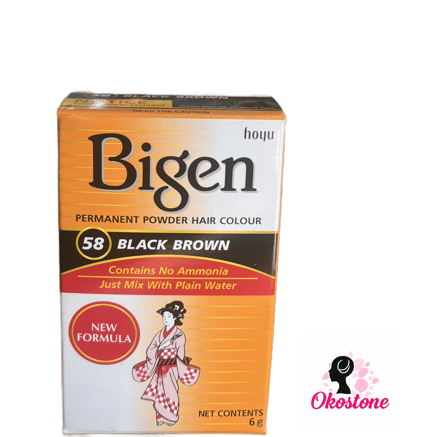 Bigen permanent powder hair color 6g