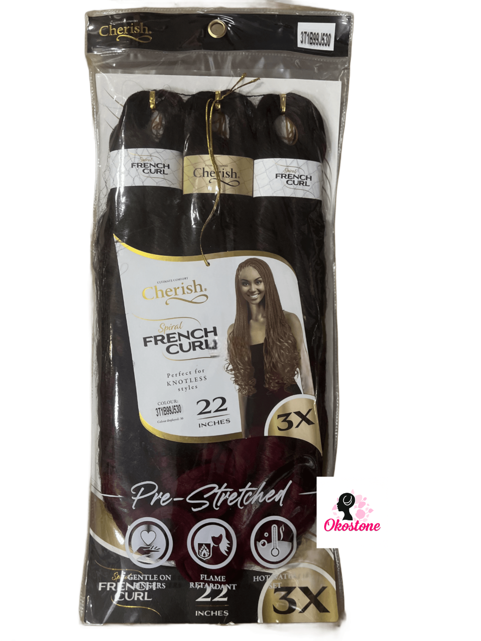 Cherish french curls 3x 22" hair