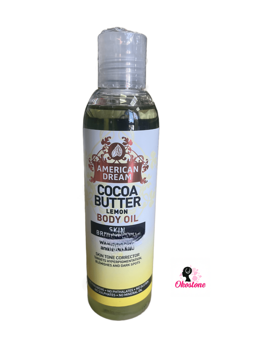 AMERICAN DREAM COCOA BUTTER LEMON BODY OIL