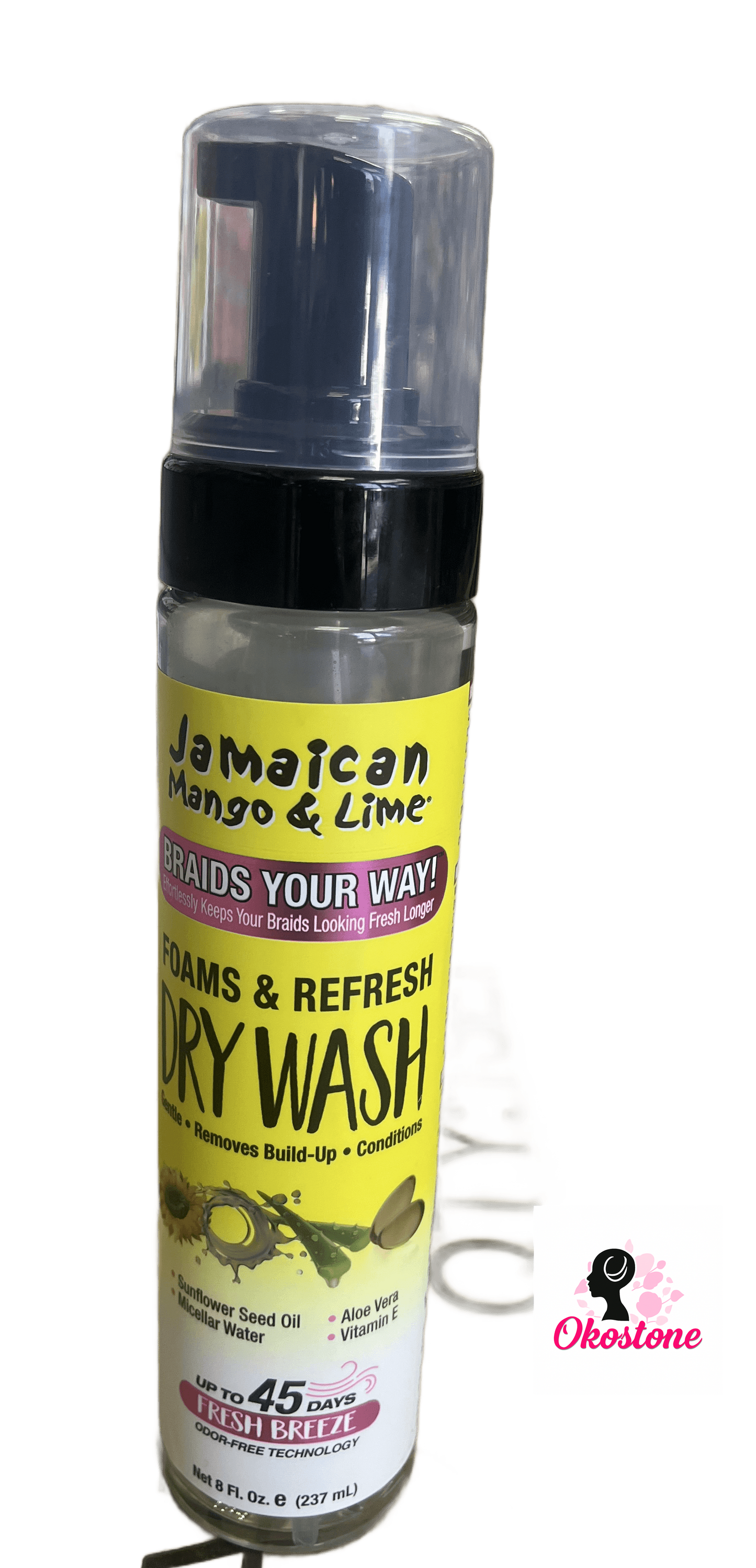 Jamaican mango & lime foams and refresh dry wash 8 oz