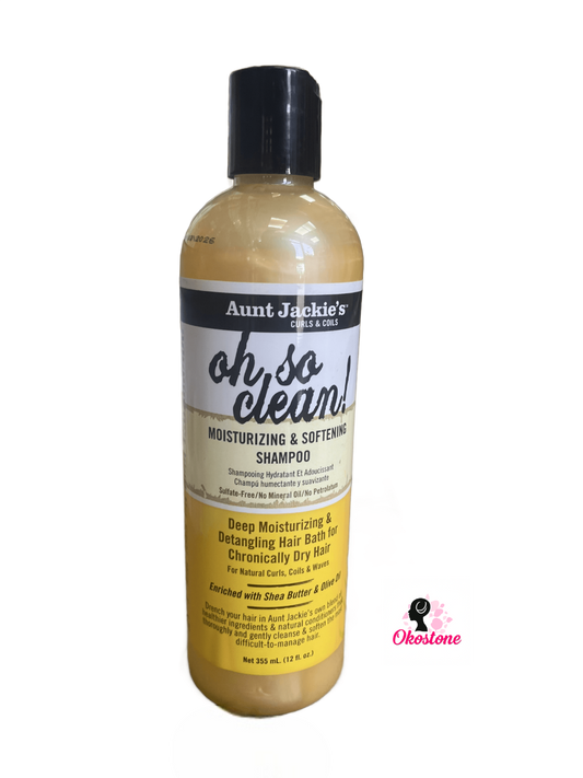 Aunt Jackie's oh so clean moisturizing and softening shampoo 12 oz