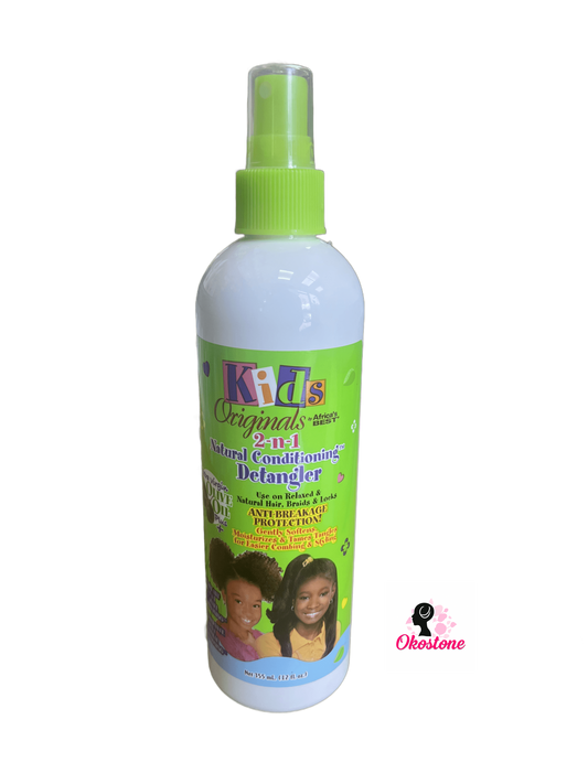 Africa's best Kids Originals 2 in 1 Natural conditioning Detangler 12 oz