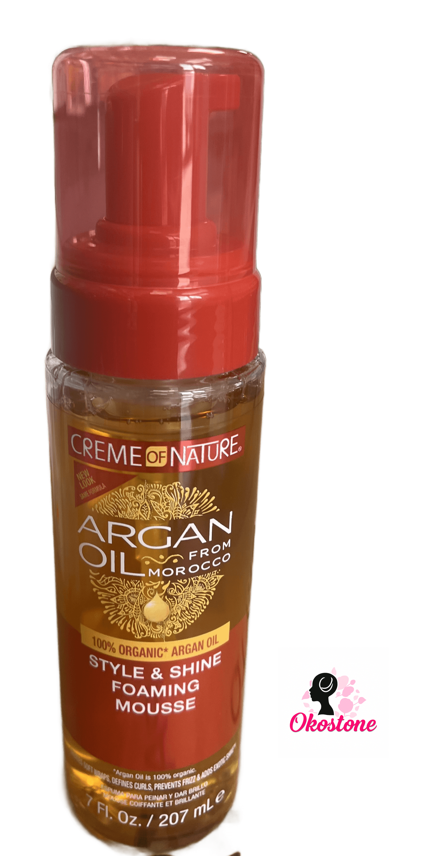 Creme of nature argan oil style and shine foaming mousse 20 oz