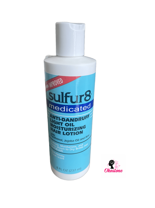 Sulfur8 ANTI-DANDRUF LIGHT OIL MOISTURIZING HAIR LOTION 8 oz