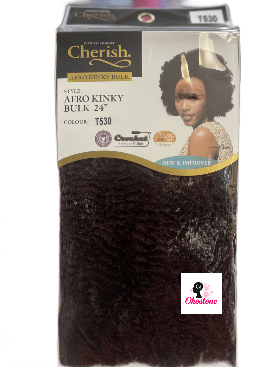 Cherish afro kinky bulk style 24" hair