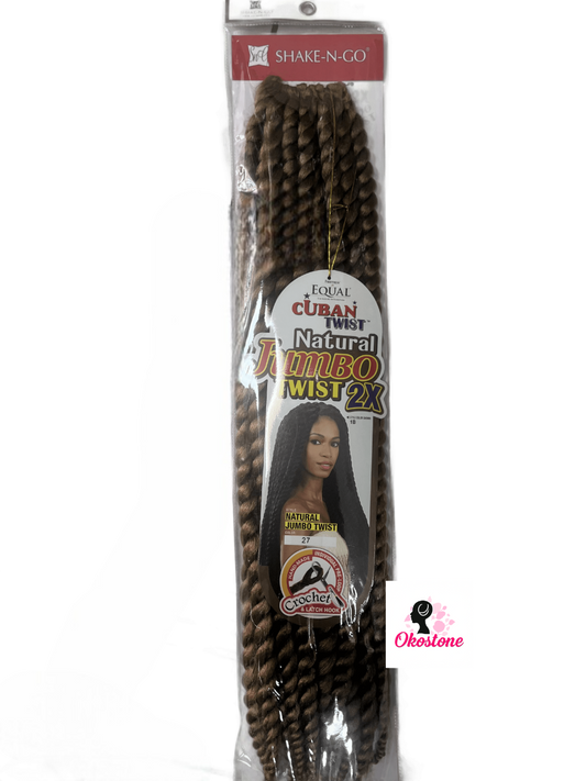 Shake and go natural jumbo twist 2x hair