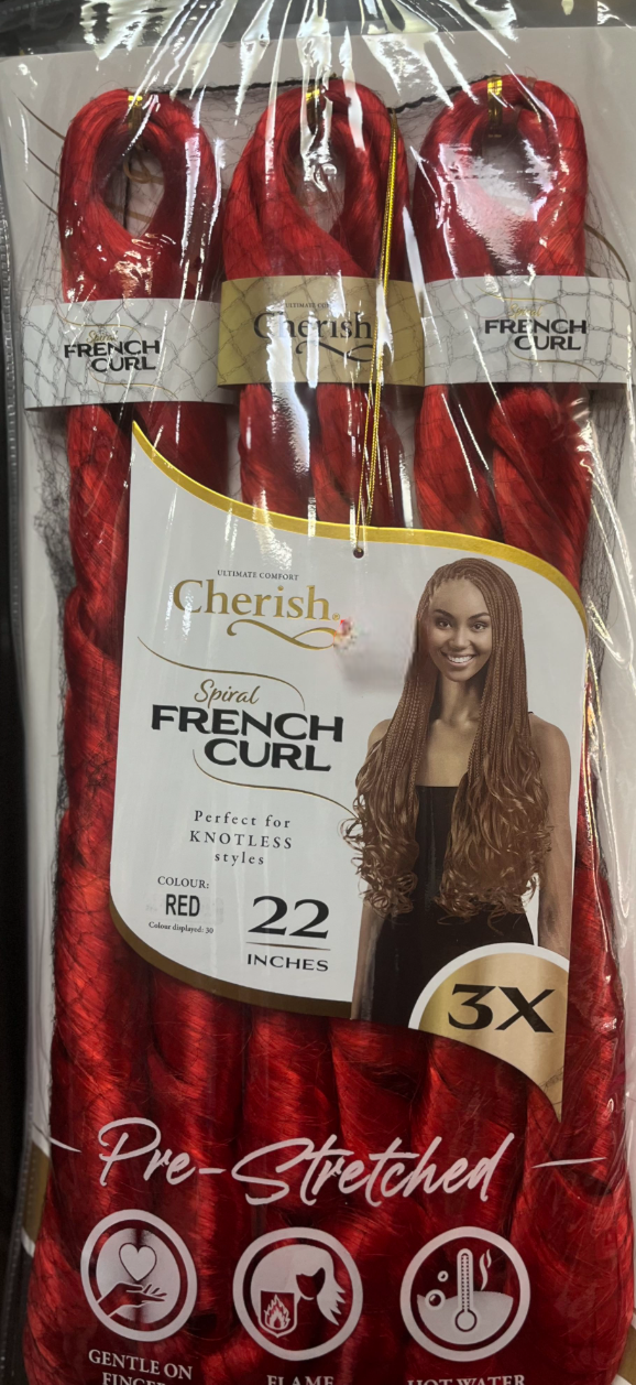 Cherish french curls 3x 22" hair