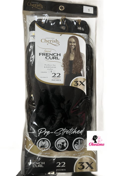 Cherish french curls 3x 22" hair