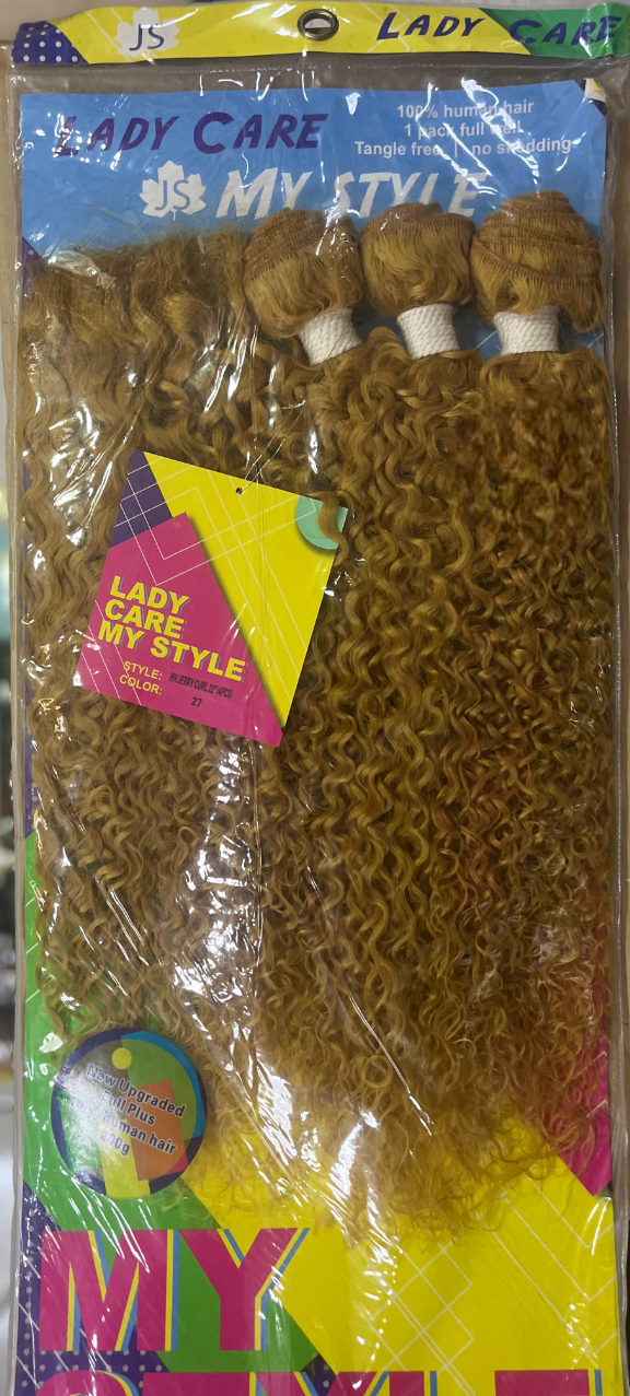 Lady care my style jerry curl 22" 4Pcs hair