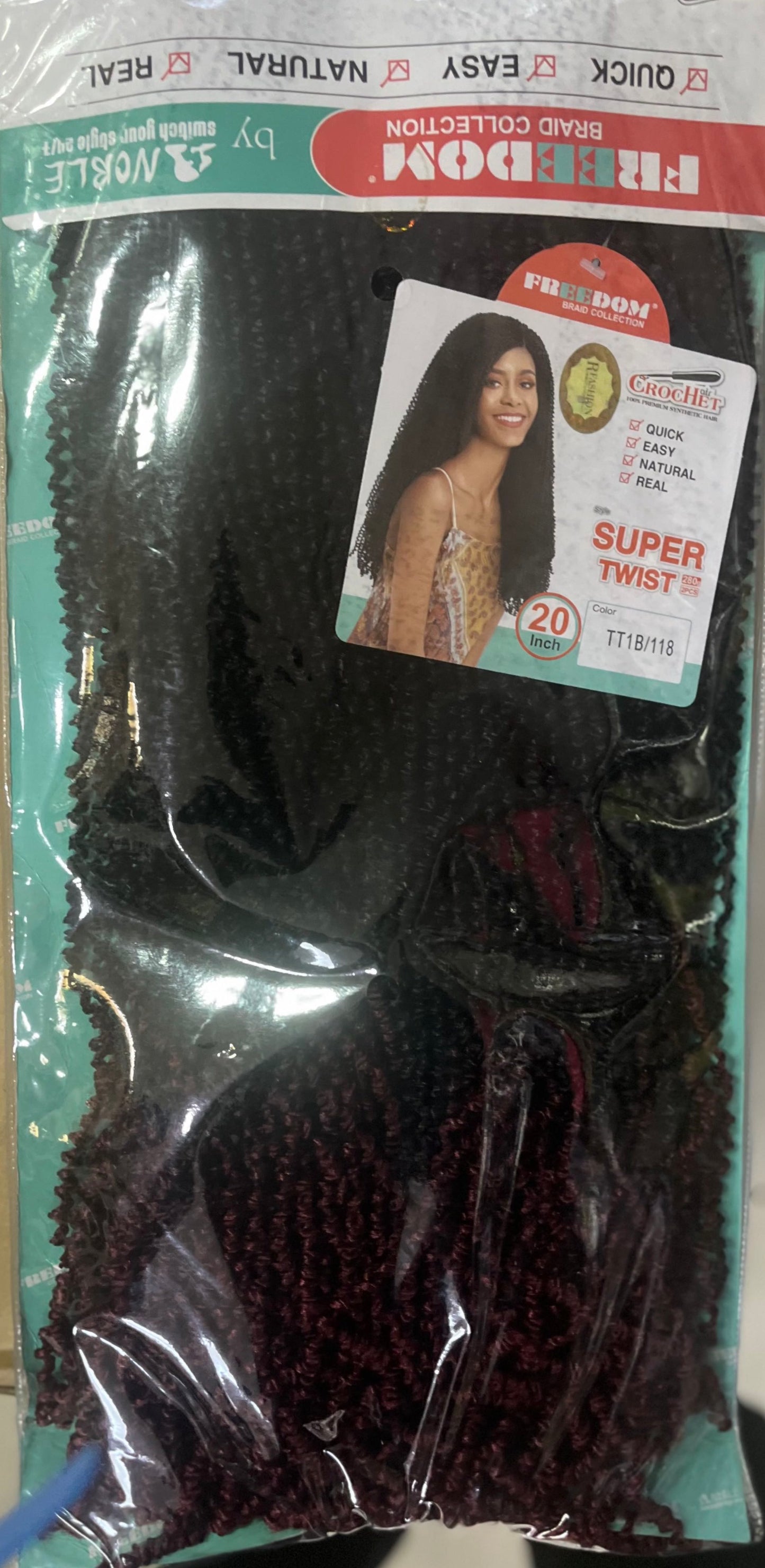 Freedom crochet irish twist 20" hair