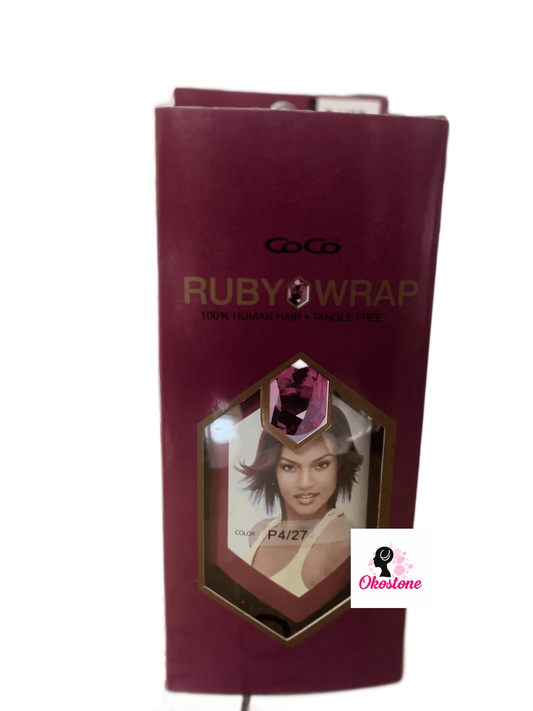 Coco ruby wrap 100% human hair + tangle free hair