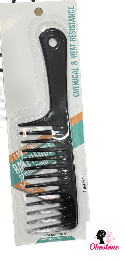 Rake handle styling comb