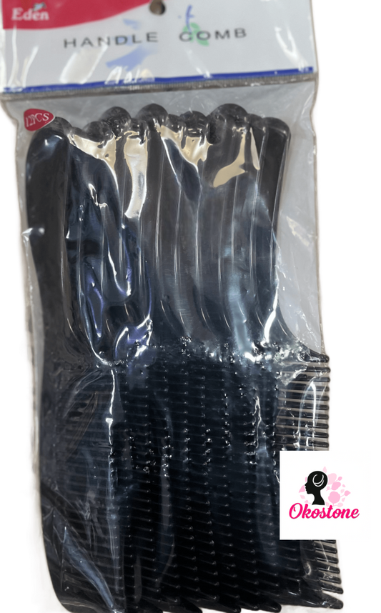 Eden 12 pcs handle comb
