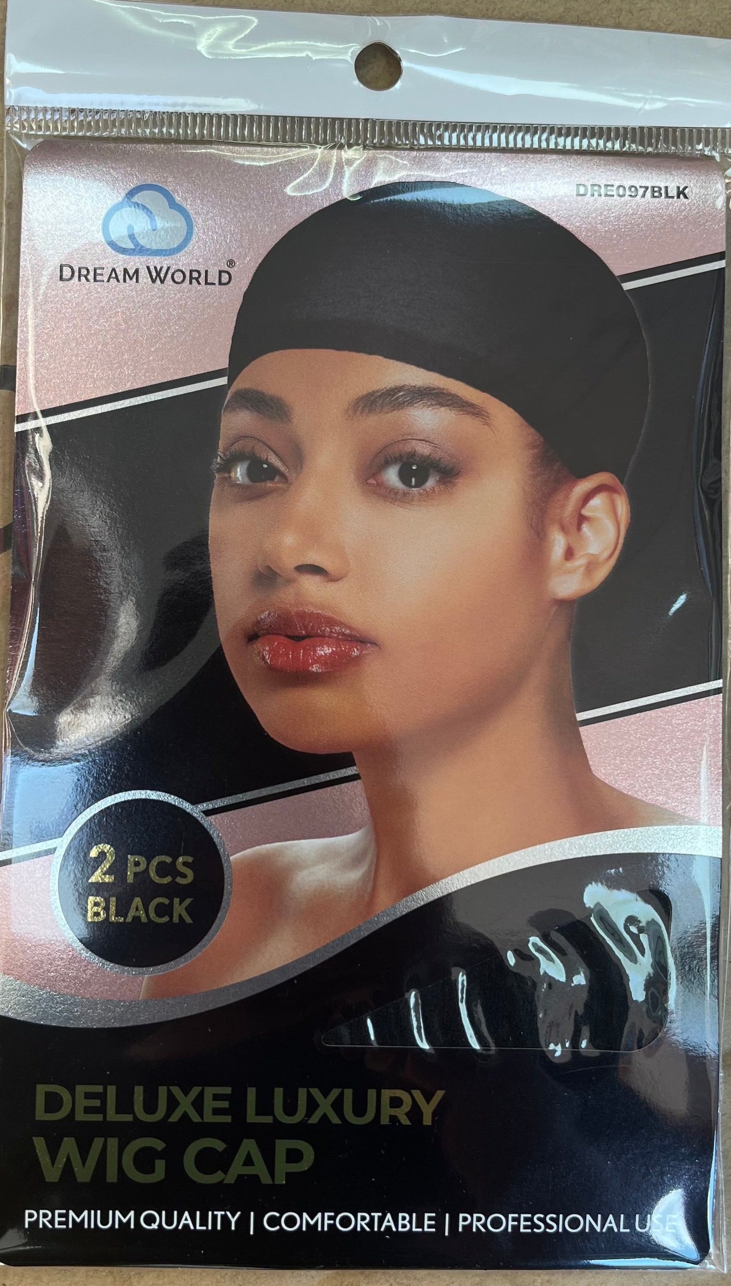 Dream world deluxe luxury dream cap 2 pcs black