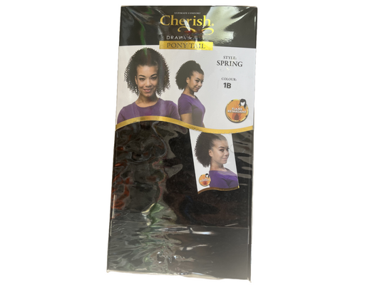 Cherish drawstring hair style: spring