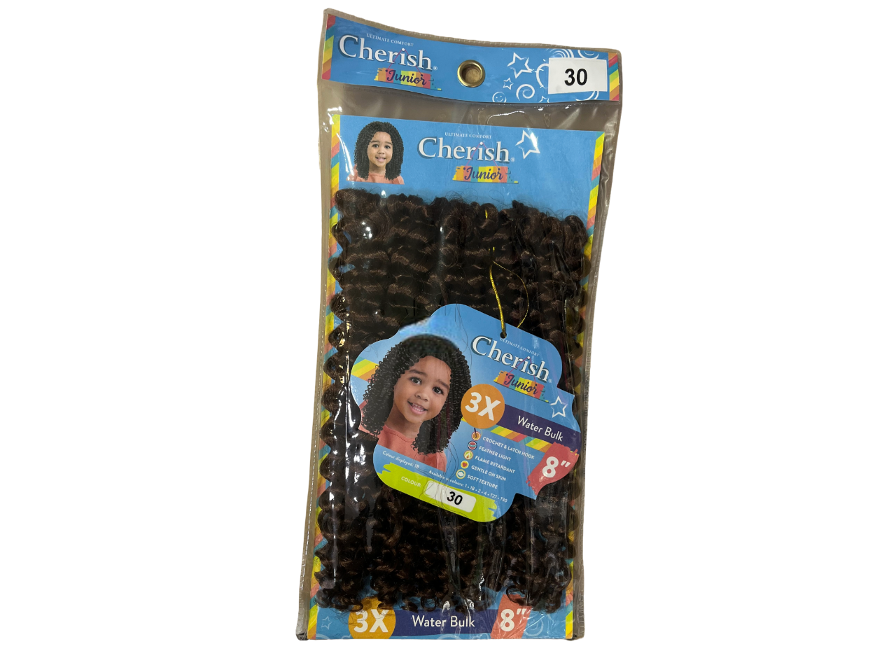 Cherish junior 3x water bulk 8" hair