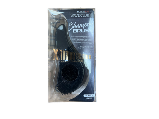 Black ice wave club shampoo brush