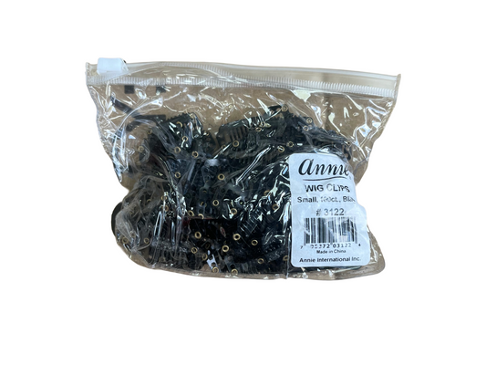 Annie wig clips small, 100ct, black