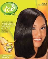 TCB naturals CONDITIONING ARGAN OIL VITAMIN E & OLIVE NO LYE RELAXER