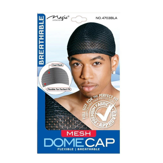 MAGIC COLLECTION MESH DOME CAP BLACK