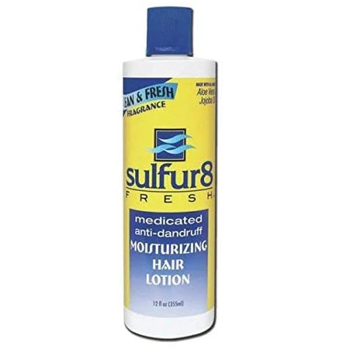 Sulfur8 fresh Medicate Anti-dandruff Moisturizing HAIR LOTION 12 oz